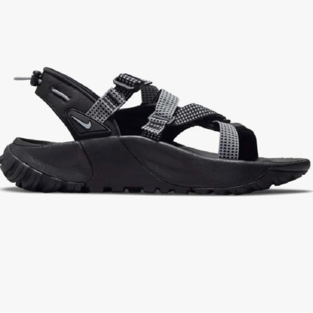 Nike Women's Oneanta Sandals, Black/Pure Platinum/Wolf Grey, size 8